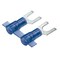 Panduit Fork Terminal, #6 Stud Size, 14 AWG, 600 V, Nylon Insulated, Blue, Crimp Termination Only, 3000 PK PNF14-6F-3K - alternate 1